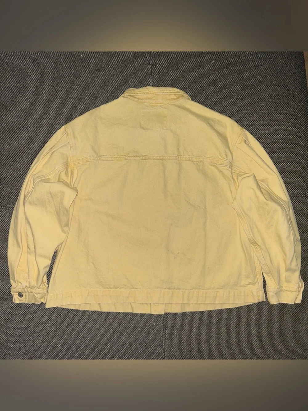 Rare Levi’s ESTHER MODERN COTTON Yellow Denim JACKET Size Large